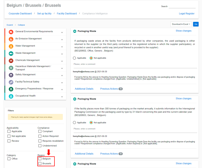 Compliance Dashboard: Distinguish the Federal v.s. Regional ...